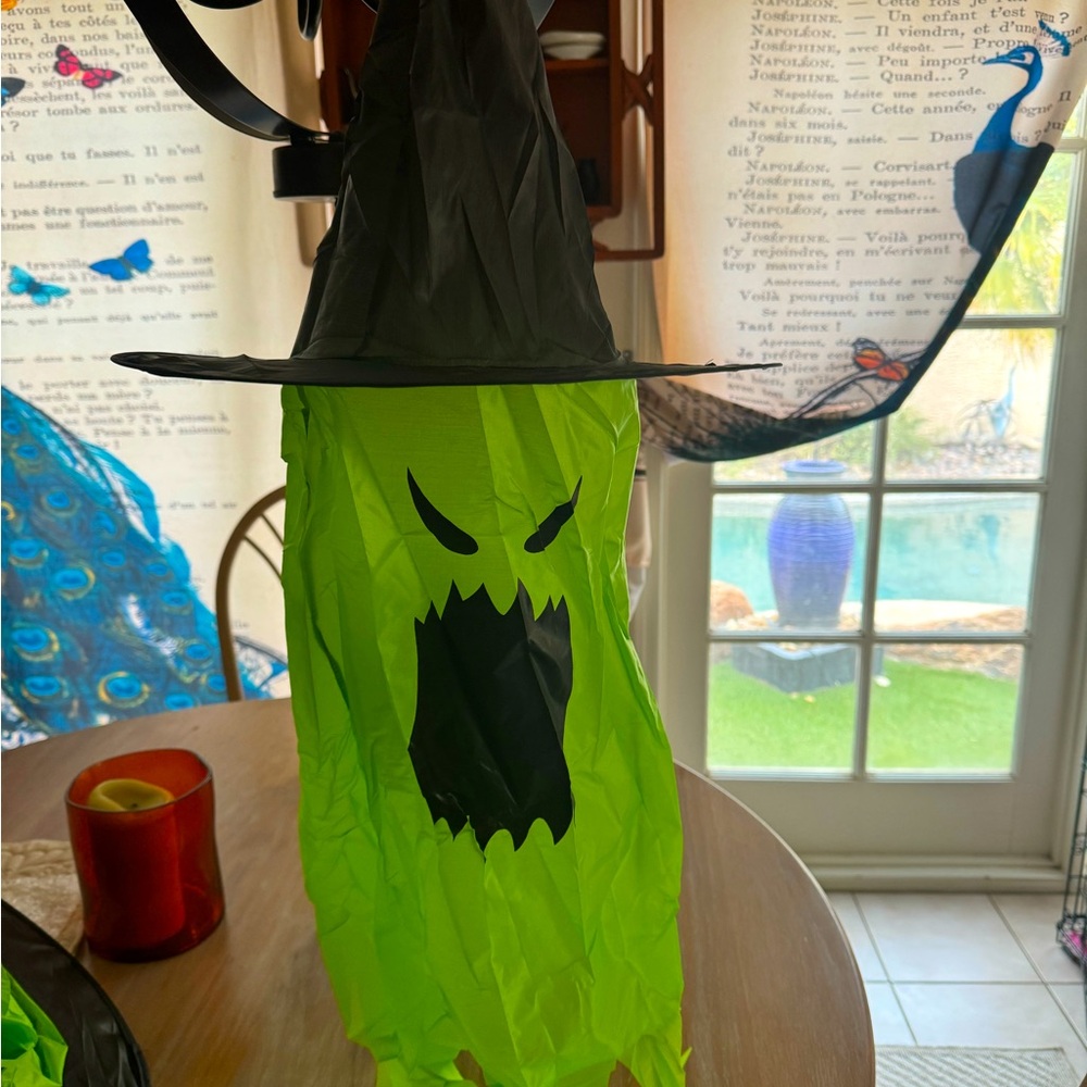 Hanging witch hat halloween